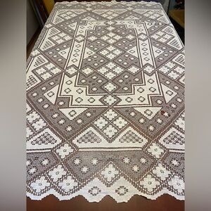 Vintage Crochet Tablecloth